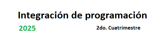 Integración de Programación 2C 2025